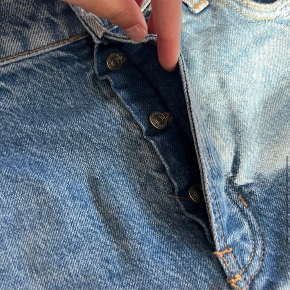 Free People Blue Ankle Cropped Jeans - Picture 5 of 7